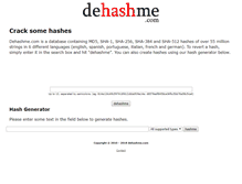 Tablet Screenshot of dehashme.com